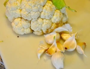 Cauliflower and garlic