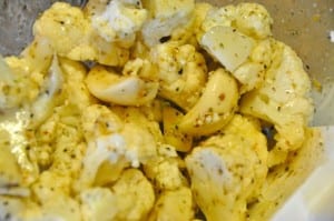 cauliflower garlic mix