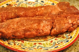 spice rubbed pork loins