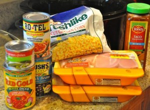 crock pot ingredients for chicken bowls