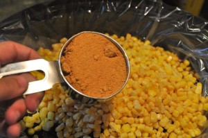 corn and taco seasing