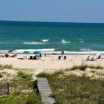 Beach view of St. George Island Gulf side beach