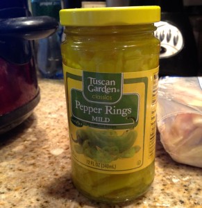 Jar of Pepper Rings