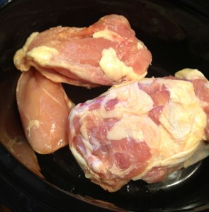 chicken breasts and things in crock pot
