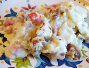chicken bacon ranch pizza casserole
