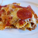 Pepperoni and Sausage Pizza Casserole