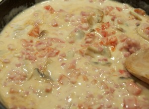 Alfredo sauce mixture