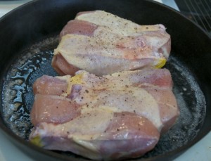 browning chicken legs