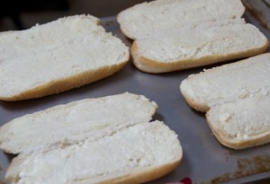 buttered bread