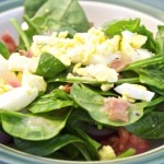 Spinach Salad with Hot Bacon Dressing