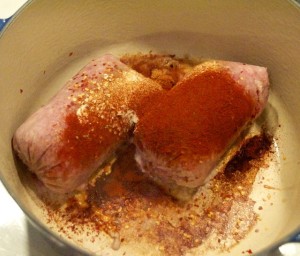 ground pork with Italian sausage seasoning