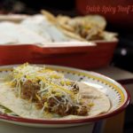 Quick Spicy Beef burritos on corn tortillas