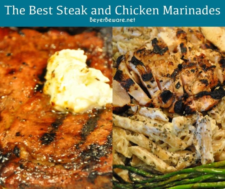 Grilling season calls for the best steak and chicken marinade recipes - simple honey mustard marinade and easy steak marinade recipe.