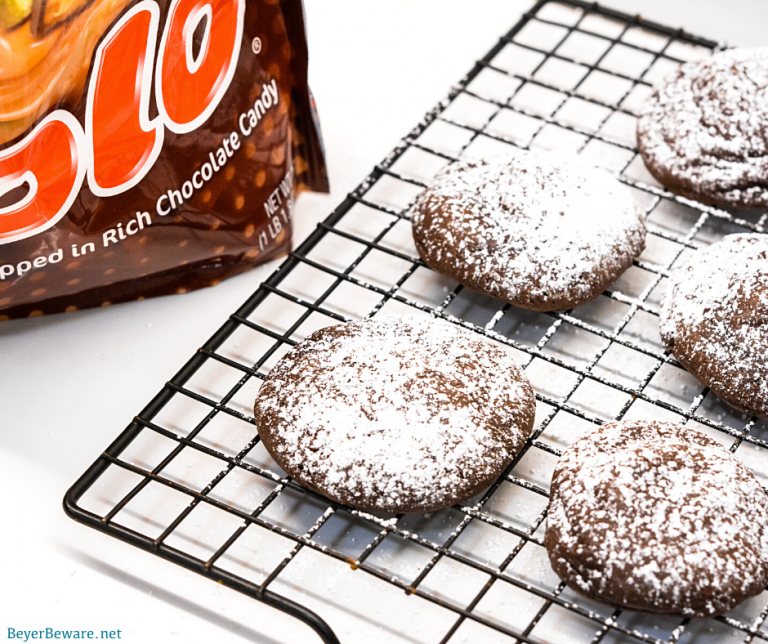 Rolo cake mix cookies are a simple cake mix cookie recipe with a caramel center from a Rolo candy made with just 4 ingredients.