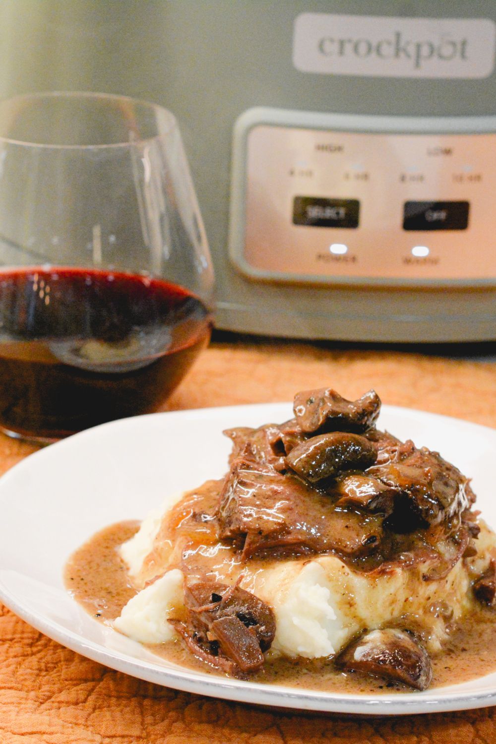 This Crock Pot Beef Roast with Red Wine and Mushrooms is the perfect tender and savory slow cooker recipe. Easy to make, packed with flavor, and ideal for weeknight dinners!