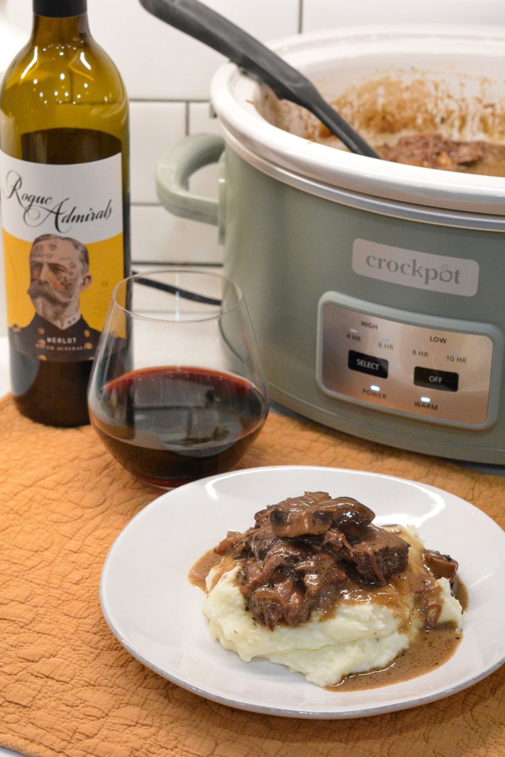 This Crock Pot Beef Roast with Red Wine and Mushrooms is the perfect tender and savory slow cooker recipe. Easy to make, packed with flavor, and ideal for weeknight dinners!