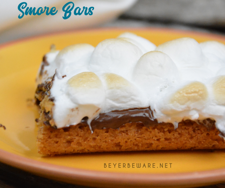 S'mores bars are an easy fall baked treat for the the marshmallow, chocolate, and graham cracker lovers.