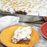 S'mores bars are an easy fall baked treat for the the marshmallow, chocolate, and graham cracker lovers.