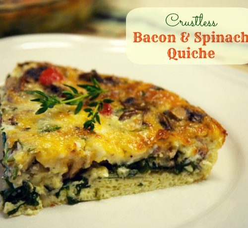 Crustless Bacon And Spinach Quiche Beyer Beware