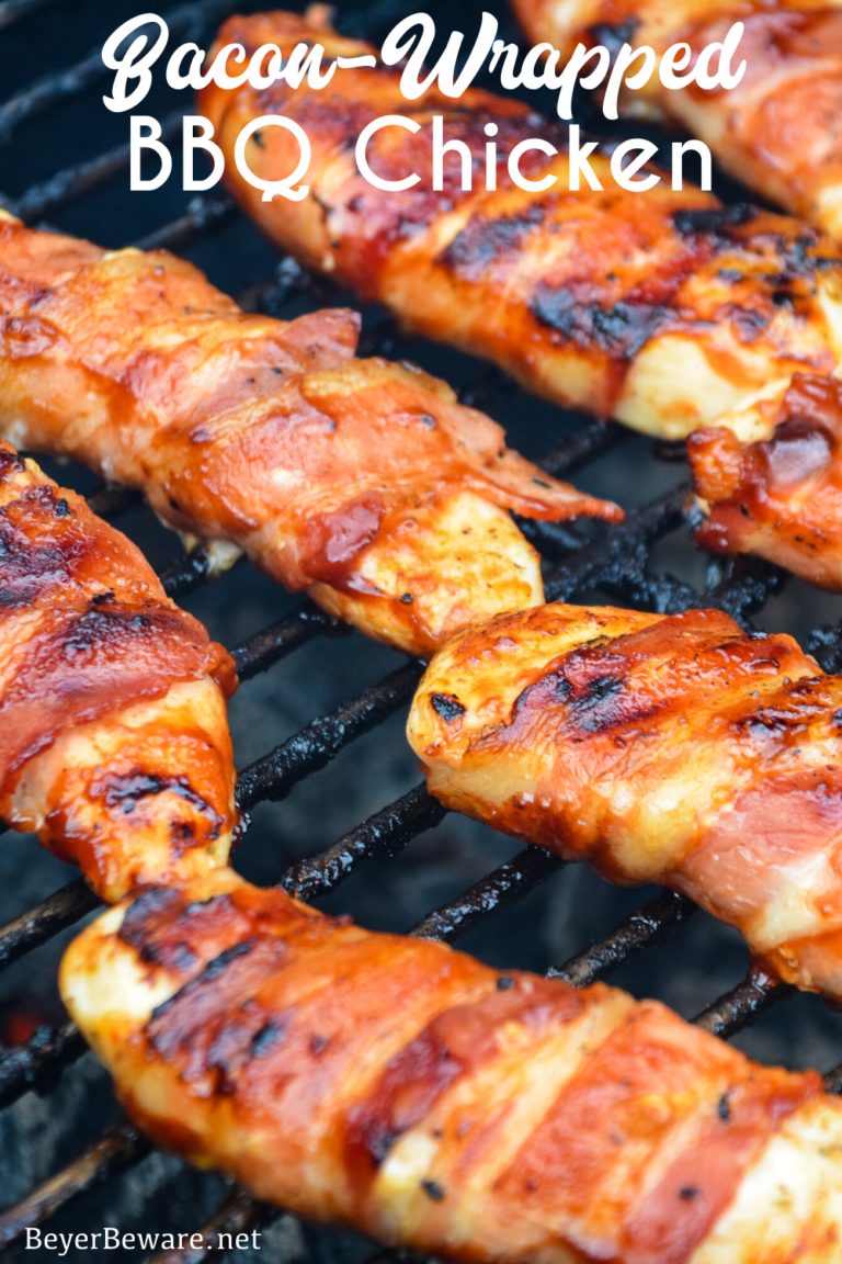 Grilled Bacon-Wrapped BBQ Chicken - Beyer Eats And Drinks