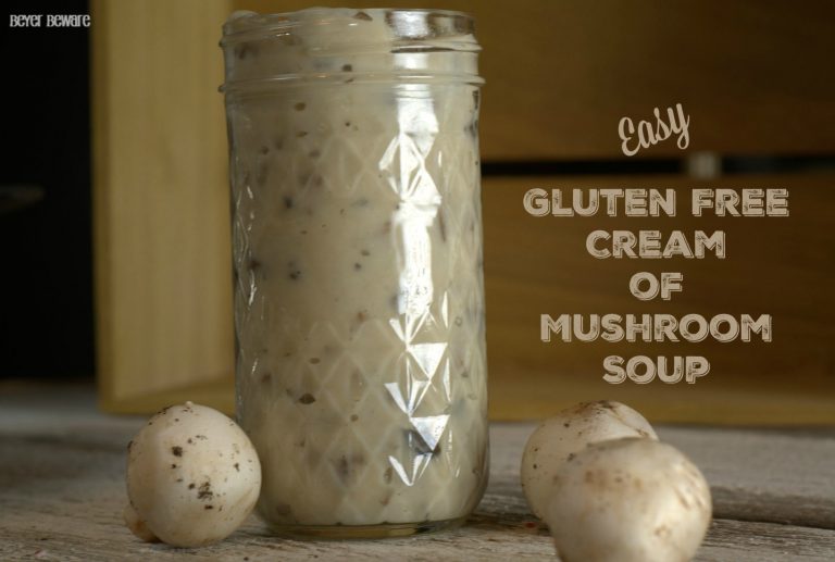 This easy Gluten Free Cream of Mushroom Soup is now a staple in my cooking for any recipe that calls for cream of mushroom soup.