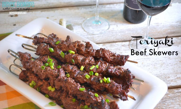 Teriyaki Beef Skewers recipe is simple to make and can use any cut of steak including cube steak.