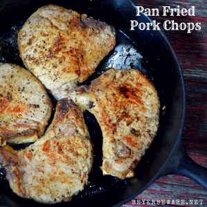 Pan-Fried Pork Chops - No Flour and Low Carb Pork Chop Recipe