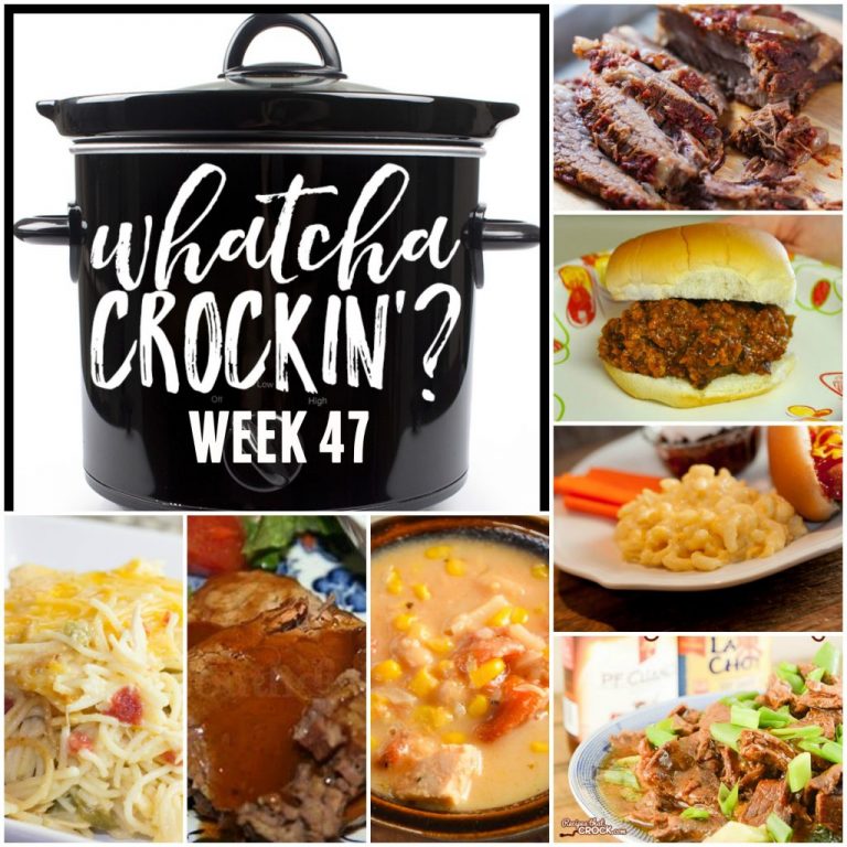 Are you looking for some new crock pot recipes? Something that will help make your busy schedule just a little bit easier? This week's Whatcha Crockin' crock pot recipes include Crock Pot Spicy Cheesy Chicken Spaghetti, Slow Cooker Beef Brisket, Crock Pot Chicken Corn Chowder, Crock Pot Sloppy Joe's for a Crowd, Easy Crock Pot Mongolian Beef, Slow Cooker Turkey and Stuffing Casserole, Creamy Crock Pot Mac and Cheese and Crockpot Coca Cola Roast Beef with Gravy and many more!