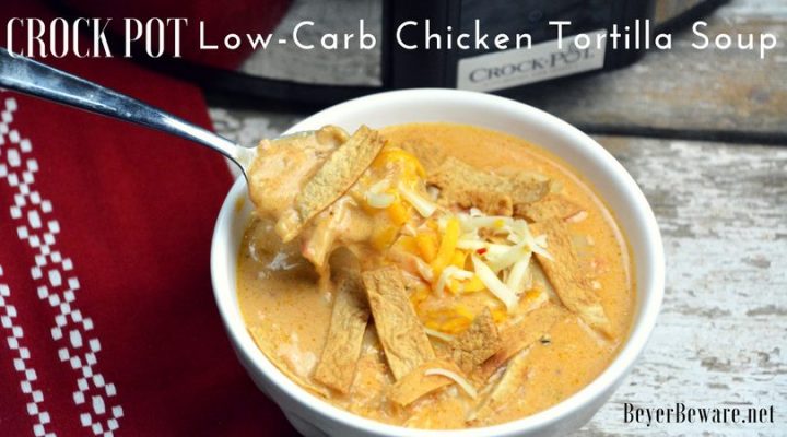 Crock Pot Low Carb Chicken Tortilla Soup