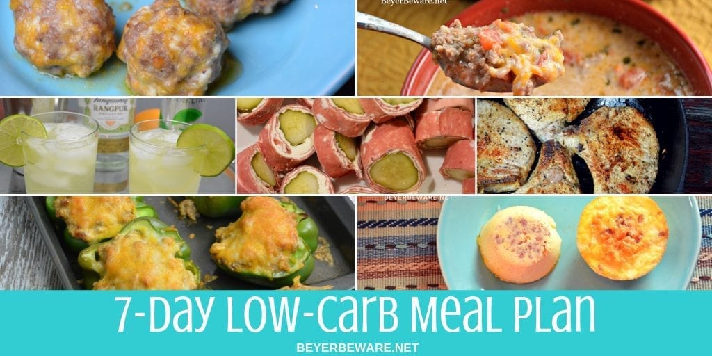 Low carb meal plan for 7 days was a labor of love as it became ...