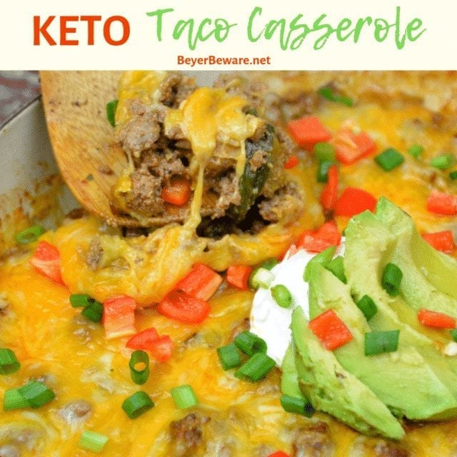 Low-Carb Taco Bake - Keto Taco Skillet