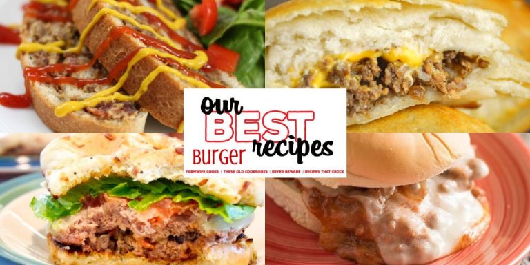 Our Best Burger Recipes - If you are obsessed with everything grilled burger, cheeseburger, or burger-themed, this edition of our best recipes is going to knock your socks off. #Burgers #Cheeseburgers #Casseroles #EasyRecipes #DinnerIdeas #OurBestRecipes