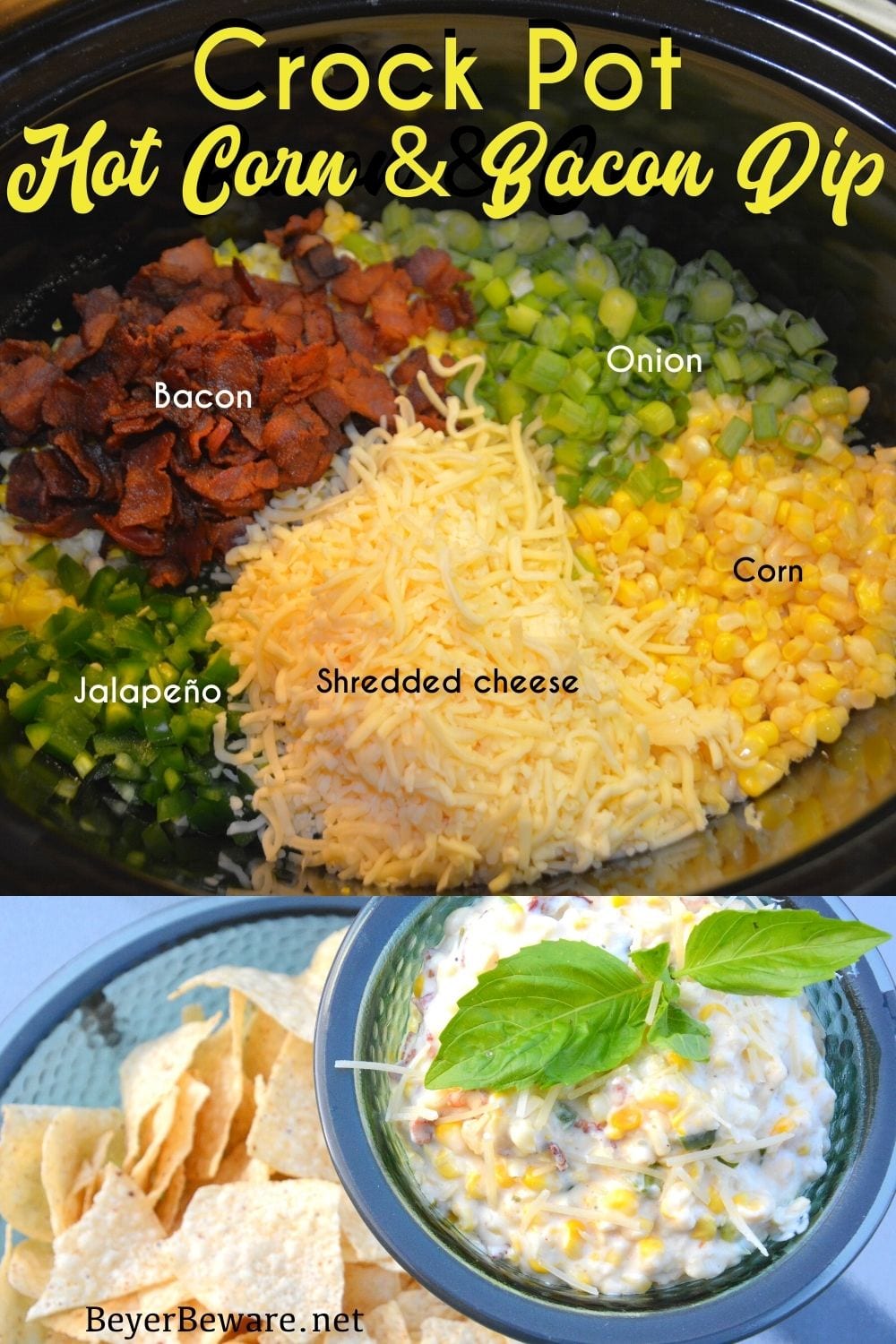 3-Ingredient Crock Pot Corn Dip