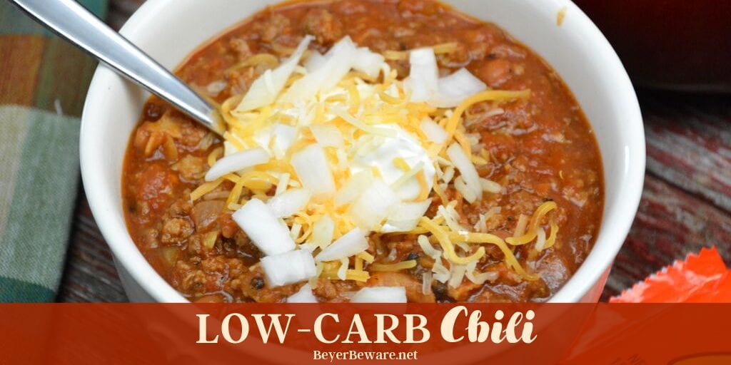 Low-Carb Chili is the perfect combination of flavors with a base of ...
