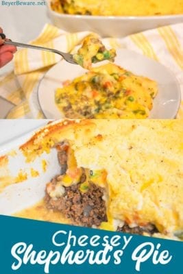 Cheesy Shepherd's Pie - Mashed Potato Ground Beef Casserole