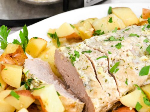 Instant pot pork discount loin roast with potatoes