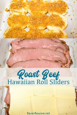 Roast Beef Hawaiian Roll Sliders - Sandy's Sandwiches