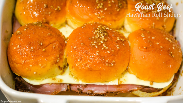 Roast Beef Hawaiian Roll Sliders - Sandy's Sandwiches