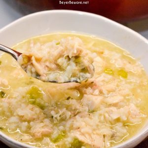 Classic Cheesy Chicken and Rice Soup