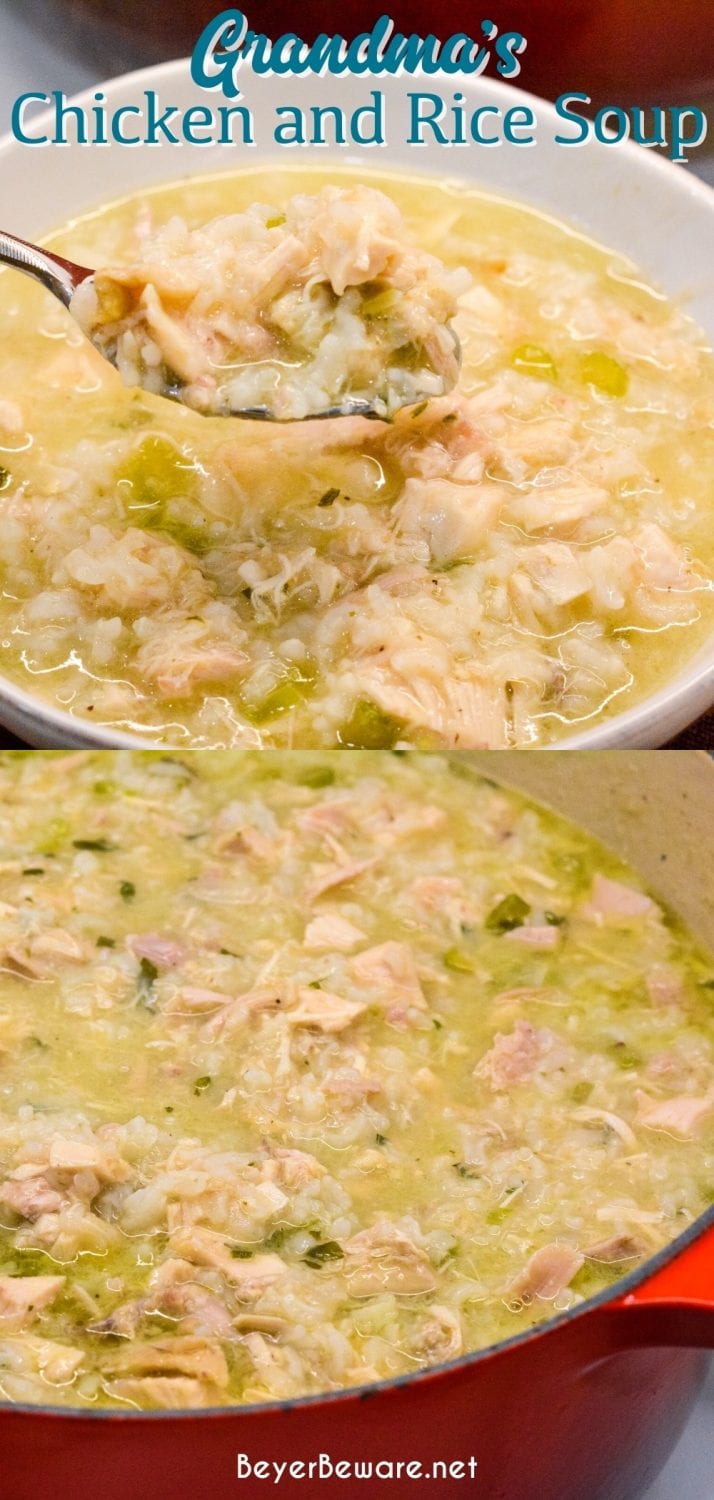 Farmhouse Chicken and Rice Soup - The Seasoned Mom