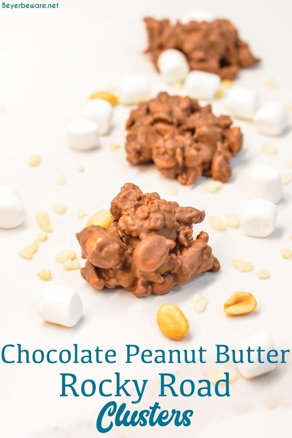 Chocolate-Marshmallow-Peanut Clusters