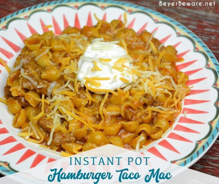 Instant Pot Hamburger Helper Taco Mac and Cheese