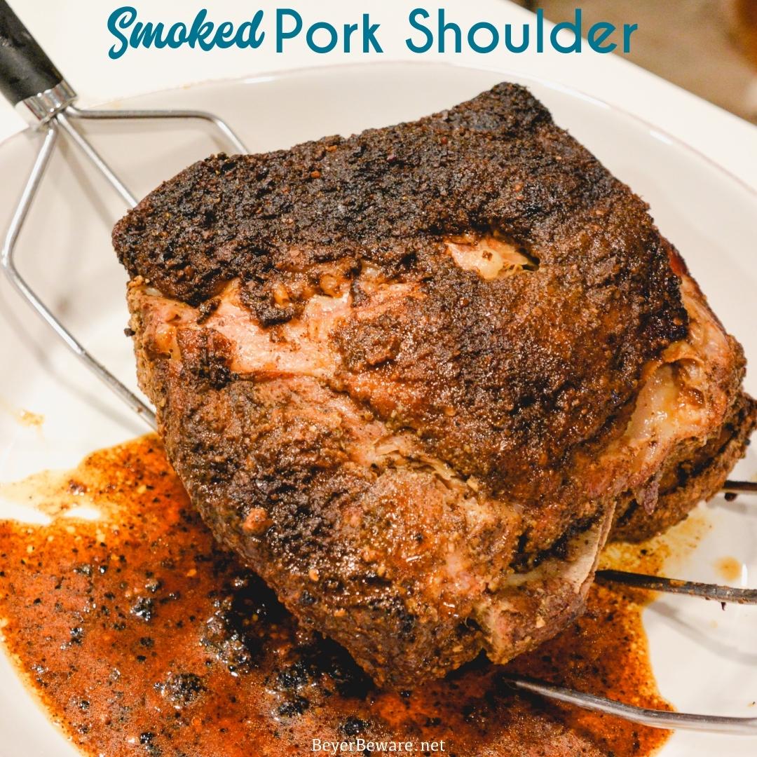 Simple Smoked Pulled Pork Butt (Smoked Pork Shoulder)