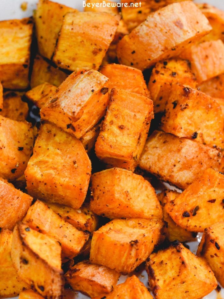 Air Fryer Sweet Potatoes - Cubed, Diced, or Fries