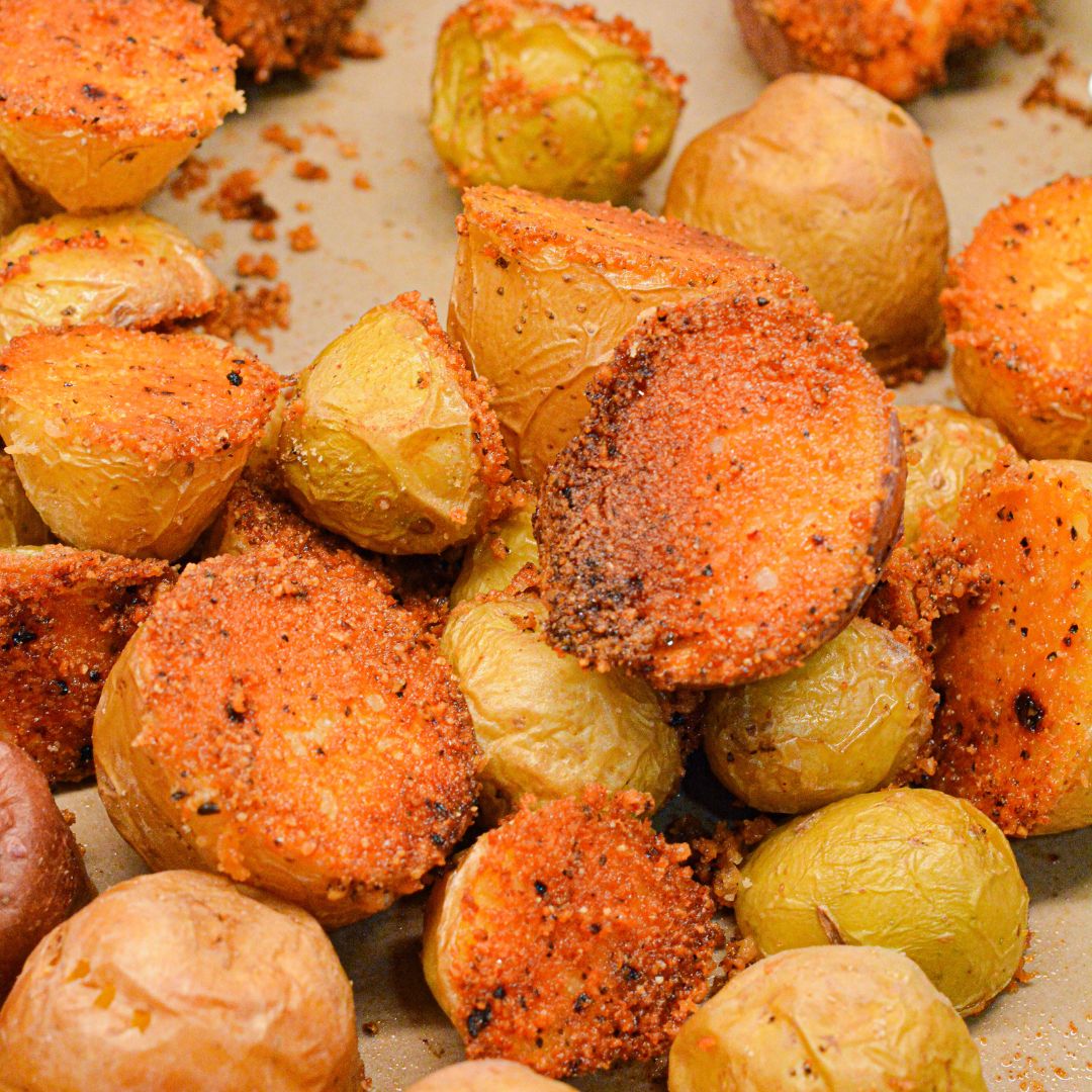 Discover the ultimate Parmesan Crusted Potatoes recipe! Crispy, cheesy, and delicious, this easy-to-make side dish is perfect for any occasion.