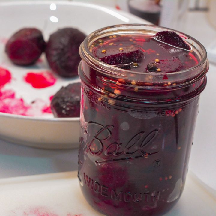 Discover an easy and delicious pickled beets recipe featuring whole mustard seeds and peppercorns. Perfect for salads, sandwiches, and snacking. Includes variations and storage tips.