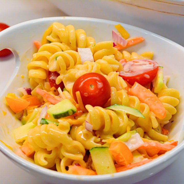 Indulge in nostalgia with this unique twist on a classic pasta salad. This sweet macaroni salad combines the savory flavors of traditional pasta salad with the creamy sweetness of sweetened condensed milk. 