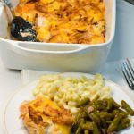 Discover an easy and delicious recipe for easy oven baked pork chops topped with ranch, Colby Jack cheese, and crispy French fried onions.