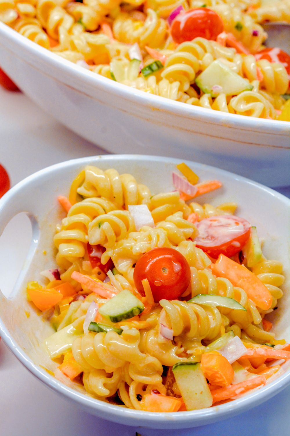 Indulge in nostalgia with this unique twist on a classic pasta salad. This sweet macaroni salad combines the savory flavors of traditional pasta salad with the creamy sweetness of sweetened condensed milk. 