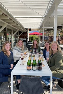 Girls trip wine tasting at Mumm Napa